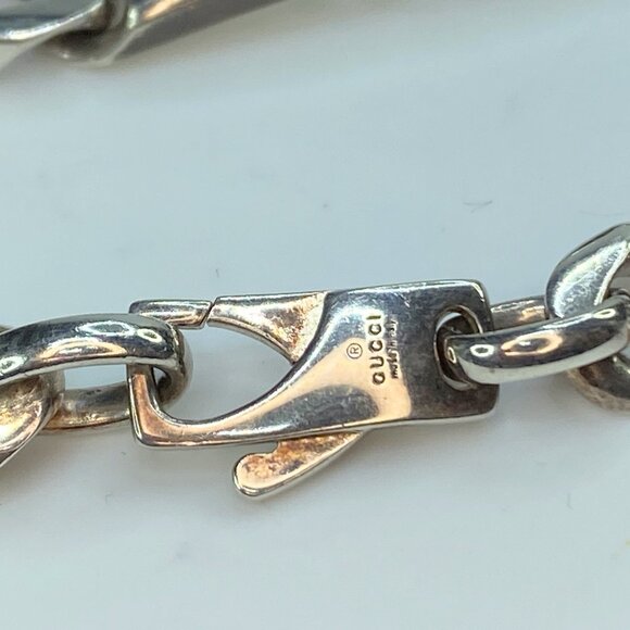 GUCCI Infinity Knot Chain Bracelet sterling Silver 925 7" 24.5g JR81 - Picture 6 of 6